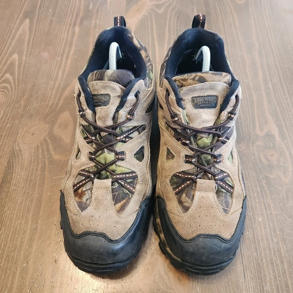 RED HEAD Brand Granite Peak Waterproof Hikers, Men's Sz 12 Tan Brown & Camo